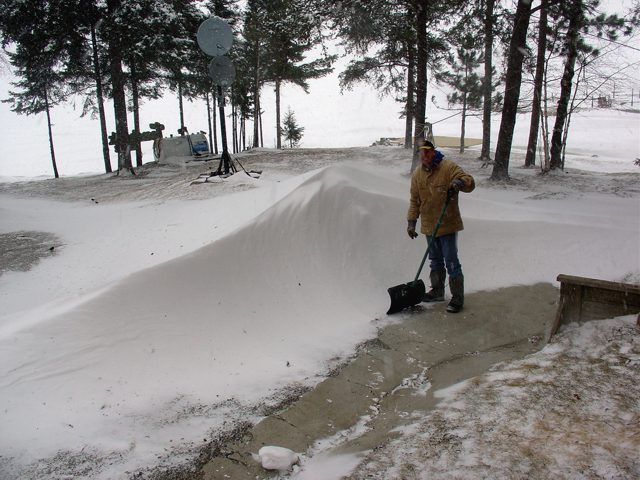 Snow Drifts close to 5ft Tall